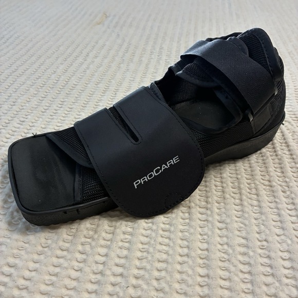 ProCare Foot Brace Square Toe Post-Op Shoe Black Size M Right or‎ Left Foot - Picture 3 of 8